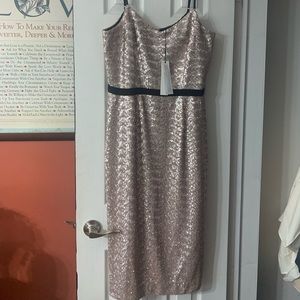 Light pink sequins dress in a size 14